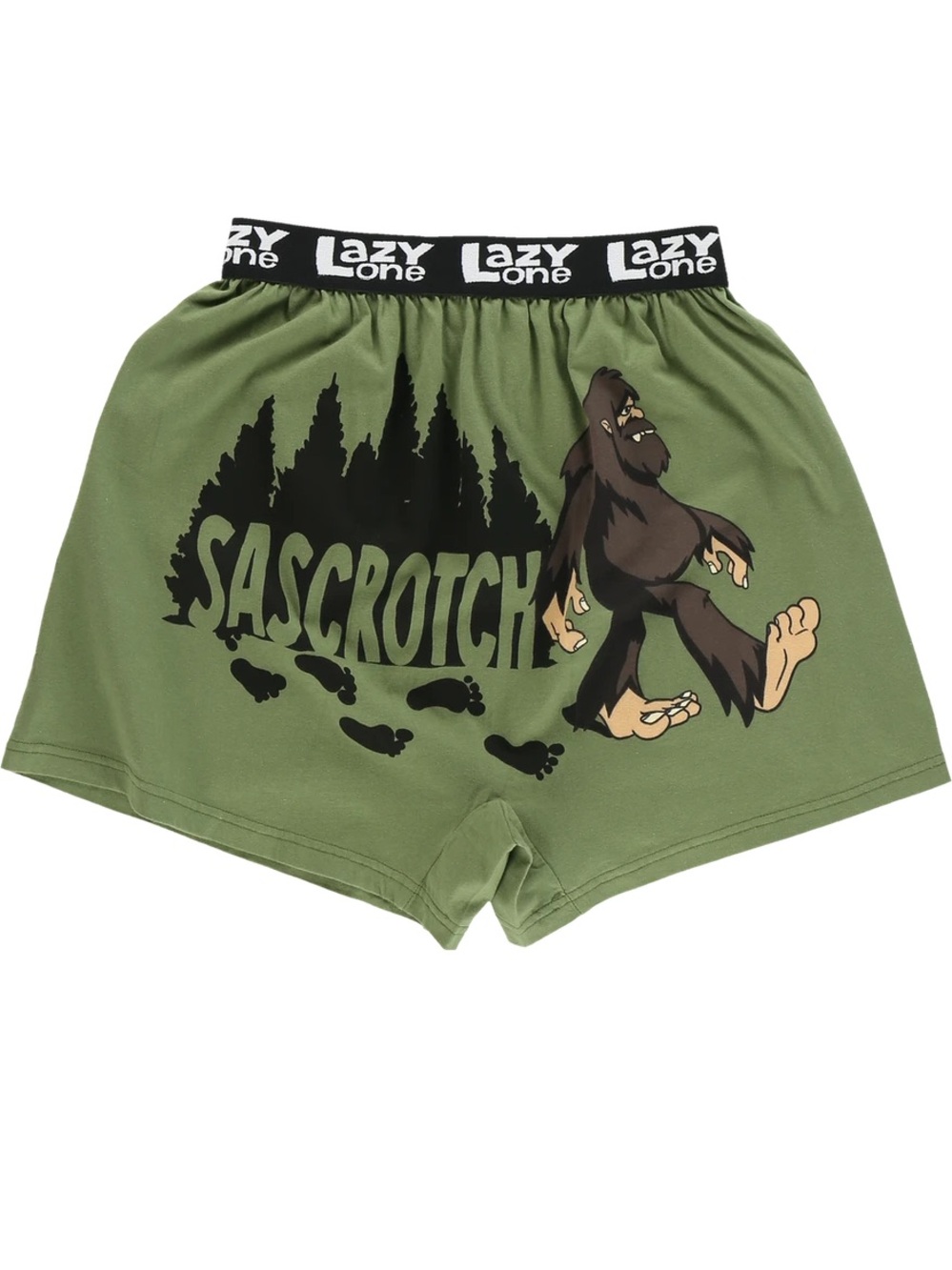 Lazy One Sascrotch Funny Bigfoot Boxers